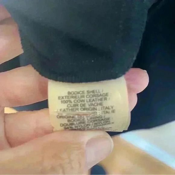 Alice + Oliva black leather sleeveless LBD little black dress 2 timeless - Picture 4 of 5